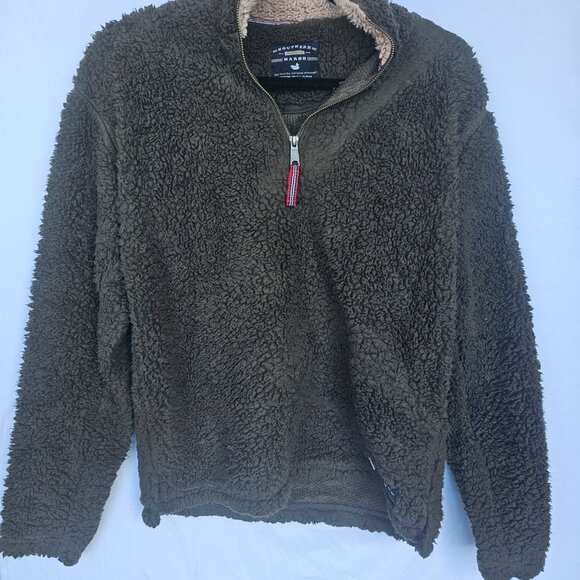 Brown Sherpa Quarter Zip | 1/4 Zip | Pullover - Picture 3 of 3